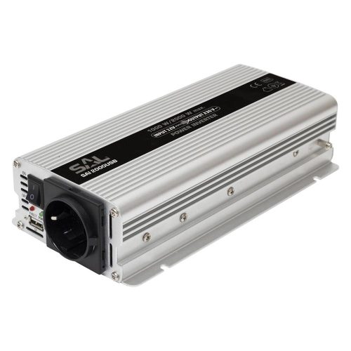 SOMOGYI SAL SAI 2000USB feszültségátalakító, 1000 W, inverter, 500 mA USB töltő, gyermekzár