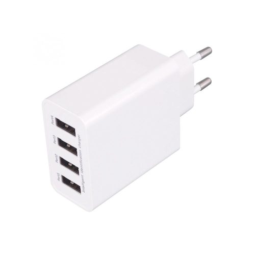 SOMOGYI Home SA 50USB USB hálózati töltő, nagyáramú gyorstöltés, 4db 5V/3,1 A megosztott USB kimenet
