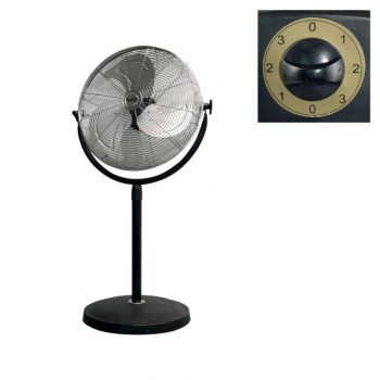   SOMOGYI Home SFI 45 álló fém ventilátor, 100 W, 3 fokozat, 45 cm-es lapátátmérő, állítható fejdőlésszög, fém lapát