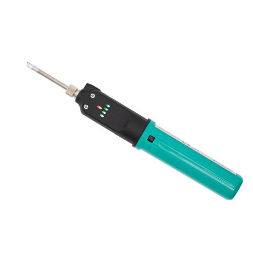 SOMOGYI Pro’skit SI-B165 vezeték nélküli forrasztópáka, 12W, professzionális, érintőkapcsolós, gyors felfűtés, cserélhető akkumulátor, beépített lámpa, tartó állvány, USB-C töltőkábel