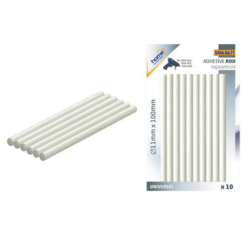 SOMOGYI Home SMA 067T ragasztórúd, ∅11mmx100mm, 10dbx11g, SMA 008, SMA 007, SMA 006, GK-380B ragasztópisztolyhoz