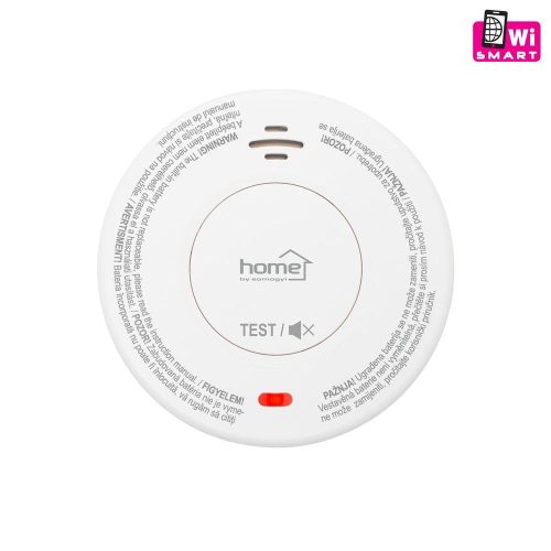 SOMOGYI Home SMO 10SMART optikai füstérzékelő, Tuya Smart és Smart Life kompatibilis, Wi-Fi kapcsolat, 10 év elem élettartam, 2400 mAh