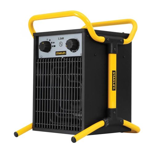 SOMOGYI Stanley ST-033-240-E hordozható elektromos ventilátoros ipari fűtőtest, 1650W/3300W, IPX4 védelem