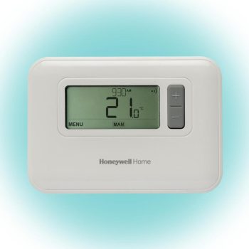   SOMOGYI Honeywell Home T3C110AEU programozható szobatermosztát, LCD, időszámítás váltás, 7 napos programozhatóság, extra funkciók, fagyvédelem