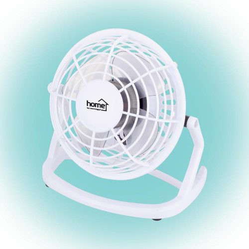 SOMOGYI Home TF 10 USB/WH asztali ventilátor, 2,5 W, 10 cm-es lapátátmérő, 1 fokozat, 1,4 m USB vezeték, fehér