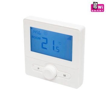   SOMOGYI Home THES25WWIFI okostermosztát, hordozható és falra szerelhető, Wi-Fi kapcsolat, programozható, ablaknyitás érzékelés, fehér