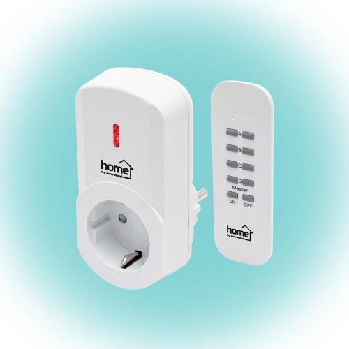 SOMOGYI Home TH 1011 távirányítható hálózati aljzatszett, 40 m hatótávolság, 1 db aljzat, 1 db távirányító