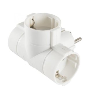   SOMOGYI Home TPF-36 földelt hálózati T" elosztó, 3 db földelt aljzat, 250 V~, max. 16 A, max. 3680 W"