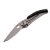 SOMOGYI True Utility Skeletonknife, TU571K, 4 cm rozsdamentes acél penge, eloxált alumínium tok, karabíner rögzítési pont, jobb és balkezes