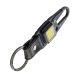 SOMOGYI True Utility Cliplite, TU918, kulcstartó karabiner, tölthető lámpa, 4 funkció, 47 lm COB LED, Li-ion, marhabőr szíj, rozsdamentes acélváz