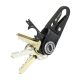 SOMOGYI True Utility Keyshackle, TU921, 7 in 1, multifunkcionális szerszám, csavarhúzó, fekete titániumbevonatú karabiner , valódi bőr