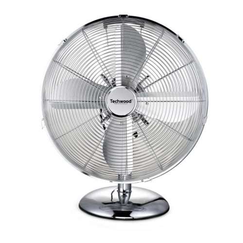 SOMOGYI Techwood TVI-335 fém asztali ventilátor, 30 cm-es lapátátmérő, 45 W, 3 sebesség, oszcillálás, hálózati tápellátás