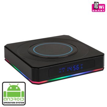   SOMOGYI Home TV SMART BOX Android TV, TV-okosító, multimédia-lejátszó, számítógép, egér és billentyűzet csatlakozás, 4/64GB memória, 4x2GHz processzor, 4K