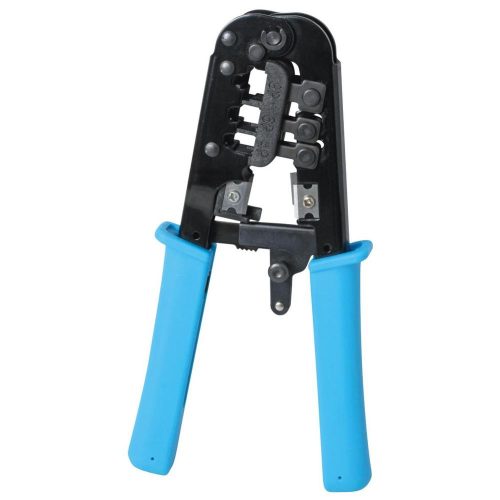 SOMOGYI Home TW 4-6 préselőfogó, telefondugóhoz, 210 mm, 3 mérethez, 2 csupaszolási hossz, fém
