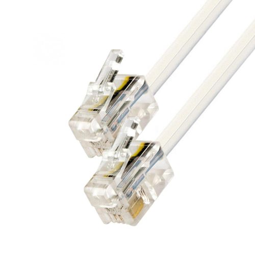 SOMOGYI Telefoncsatlakozó kábel, 6P4C, dugó-dugó, 10m