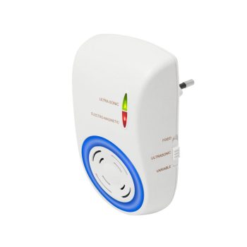   SOMOGYI Home UH12 DualEffect rágcsálóriasztó, ultrahangos és elektromágneses, egér, patkány, fix vagy váltakozó frekvenciák, éjszakai irányfény, LED fényforrás