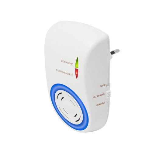 SOMOGYI Home UH12 DualEffect rágcsálóriasztó, ultrahangos és elektromágneses, egér, patkány, fix vagy váltakozó frekvenciák, éjszakai irányfény, LED fényforrás