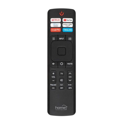 SOMOGYI Home URCHIS távirányító, HiSense okos TV készülékekhez, előre kódolt, 2 x 1,5 V (AAA) elem