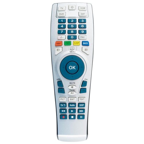 SOMOGYI Home URC 22 univerzális távirányító, 4 távirányítót helyettesít, előre programozott kódok, ergonomikus kialakítás