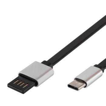   SOMOGYI Home USBF C2 töltőkábel, USB-A/USB-C, fordítható USB-A, 2m, 2,1A, adatkábel
