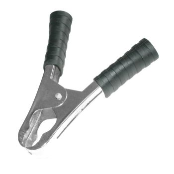   SOMOGYI Home VBC 100/BK akkumulátorcsipesz, 100 A, szigetelt, forrasztható, 12 V, 110 mm, fekete