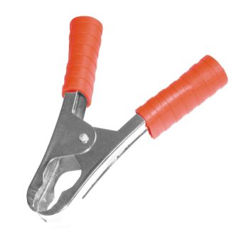   SOMOGYI Home VBC 100/RD akkumulátorcsipesz, 100 A, szigetelt, forrasztható, 12 V, 110 mm, piros