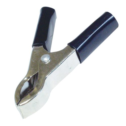 SOMOGYI Home VBC 30/BK akkumulátorcsipesz, 30 A, szigetelt, forrasztható, 12 V, 75 mm, fekete