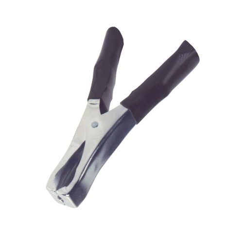 SOMOGYI Home VBC 7/BK akkumulátorcsipesz, 50 A, szigetelt, forrasztható, 12 V, 100 mm, fekete