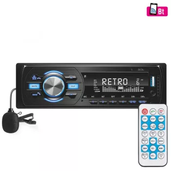   SOMOGYI SAL VB 4000 autórádió és multimédiás lejátszó, 4 x 45 W, 4 x RCA aljzat, BT, FM RDS, MP3, WMA, USB, SD, AUX