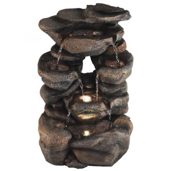 SOMOGYI Home WF 01 csobogó, polyresin, beltéri, LED