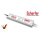 Scharfer LED tápegység , 24 Volt , 150 Watt , 6.25A , kültéri , vízálló , IP67 , Scharfer