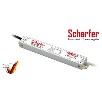   Scharfer LED tápegység , 24 Volt , 60 Watt , 2.5A , kültéri , vízálló , IP67 , Scharfer