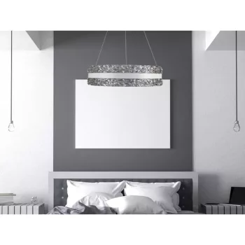   Nedes LED luxusos függesztett kristálycsillár + távvezérlő 80W