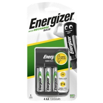 Energizer Akkutöltő Base + 4x1300mAh AA - USB