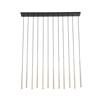 TK LIGHTING PENDANT PIANO 10119 12XG9 BLACK/GOLD
