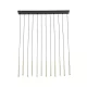 TK LIGHTING PENDANT PIANO 10119 12XG9 BLACK/GOLD