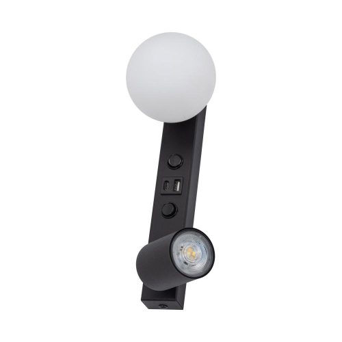 TK LIGHTING WALL LAMP+USB VOX 10152 GU10+G9 WH/BL