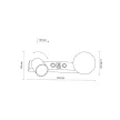 TK LIGHTING WALL LAMP+USB VOX 10152 GU10+G9 WH/BL