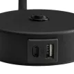TK LIGHTING WALL LAMP+USB LAGOS 10200 1XG9 BLACK