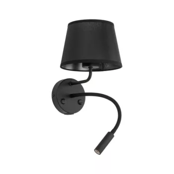 TK LIGHTING WALL LAMP MAJA 10203 1XE27+1XG9 BLACK