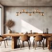 TK LIGHTING CHANDELIER ESTERA 4340 9XG9 BROWN