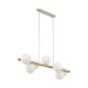 TK LIGHTING CHANDELIER ESTERA 5905 7XG9 WHITE/WOOD