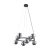 TK LIGHTING CHANDELIER ANABELLE 6844 8XG9 BLACK