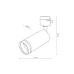 TK LIGHTING TRACK LIGHT TRACER 6898 GU10 WHITE
