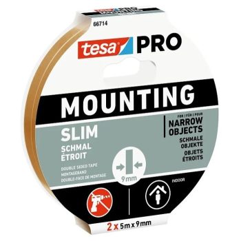   Tesa Mounting PRO kétoldalas rögzítő - Keskeny 2x(5m x 9mm)