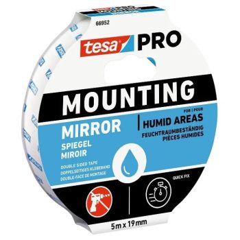   Tesa Mounting PRO kétoldalas rögzítő - Tükör (5m x 19mm)