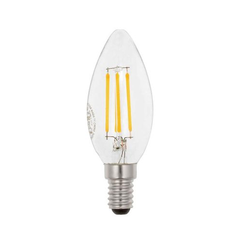 VITO Led Filament Bulb Ledisone-2-Clear C35 E14 6W 660lm Dimmable 2700K (Warm White) 1518340 VITO