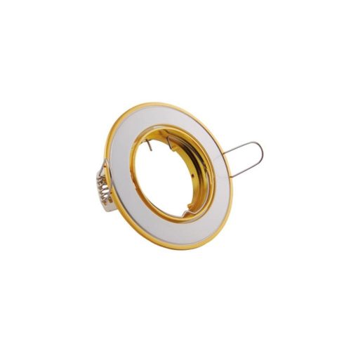 VITO Spot Light Fixture Recesssed Mounted Adjustable Round Omega Gu5,3 Cut Size Φ75mm Golden & White 2010310 VITO