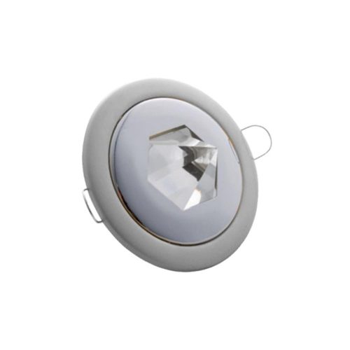 VITO Spot Light Fixture Recesssed Mounted Round Norma With Pyramid Of Glass Gu5,3 Silver & Chrome 2010390 VITO