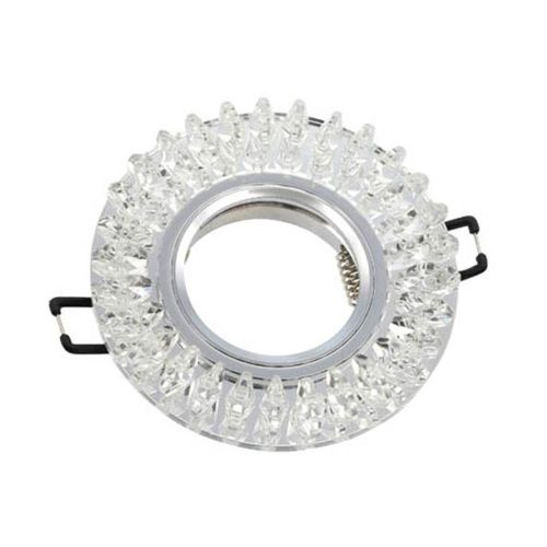 VITO Spot Light Fixture Recessed Mounted Round Palace-03 Gu5.3 Mr16 Chrome With Glass Φ95X22mm 2012150 VITO